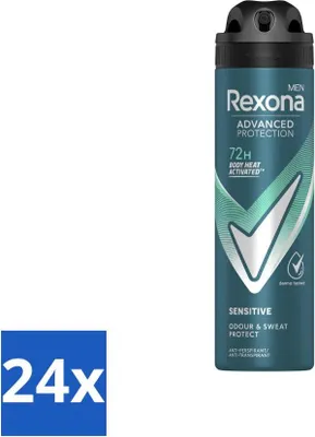 Produktbild von Rexona Men - Deodorant Spray - Sensitive - Sanfter Schutz - 150 ml - Vorteilspack - 24 Stücke