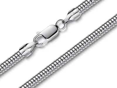 Produktbild von SILBERKETTEN STORE Schlangenkette 4mm - 925 Silber, Länge wählbar von 40-100cm - 85cm