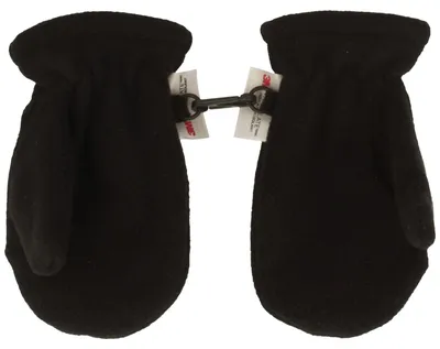 Kinder Winter warme Fleece Thinsulate Fäustlinge Handschuhe in schwarz