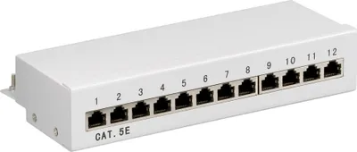 Produktbild von Goobay 93041, RJ-45, Cat5e, 22/26, Grau, Wandmontage, 212 mm