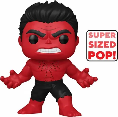 Produktbild von Captain America: Brave New World – Übertriebene POP! Vinyl-Figur, Red Hulk, 15 cm