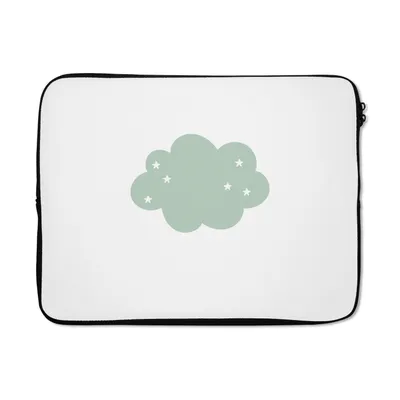 Produktbild von MuchoWow® Laptop Hülle 15 Zoll Wolke - Mädchen - Jungen - Sterne - Pastell - Kind Laptoptasche - Laptoptasche - Sleeve - Rundum-Schutz