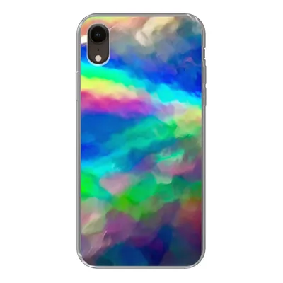 Produktbild von MuchoWow® Handyhülle Schutzhülle Hülle für iPhone XR Aquarell - Kunst - Psychedelisch Silikon Softcase Handy Hülle - Schutzdeckel