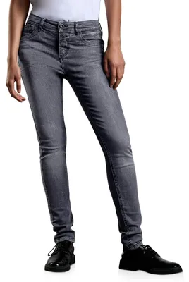Productafbeelding van Street One dames jeans, model A378133, slim fit, kleur: staalgrijs, machinewasbaar, maat: 30W / 28L