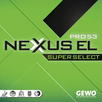 Produktbild von GEWO Tischtennisbelag / Nexxus EL Pro 53 SuperSelect / NEU /