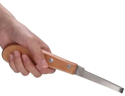 Hufmesser aus Kohlenstoffstahl, gerade, Rechtshänder, 21,5 cm