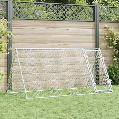Obrázek produktu pro Klec pro kuřata stříbrná 200x105x91 cm Pozinkovaná ocel