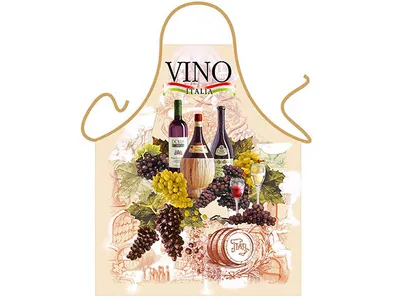 Produktbild von Grillschürze Vino Italia Schürze Wein aus Italien Geburtstag Geschenk