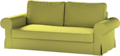 Produktbild von Dekoria Bezug für Backabro 3-Sitzer Sofa ausklappbar, limone, Bezug für Backabro 3-Sitzer Sofa