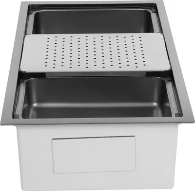 Produktbild von Küchenspüle, Edelstahl, Geräuschreduzierung, schwarz