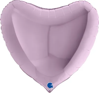Produktbild von 36"/Ø91cm Folienballon Uni Herz | Lila