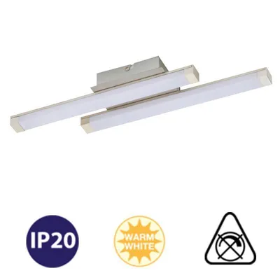 Produktbild von Deckenleuchte Briloner Prisma Esile LED Deckenlampe Nickelmatt