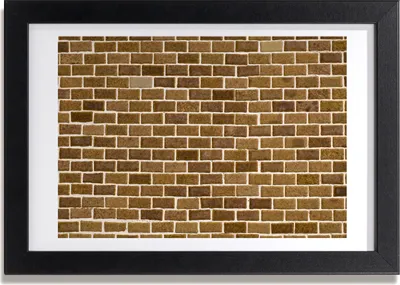 Produktbild von Bild 30x20 MDF-Rahmen, Wandkunst Ziegelwand