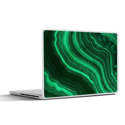 Produktbild von MuchoWow® Laptop Aufkleber Sticker Cover Achat - Grün - Edelsteine - Marmor 31x22.5 cm - Laptop-Deko