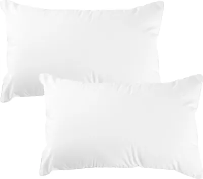 Produktbild von 2x Kopfkissen 50x30 cm Innenkissen Steppkissen Mikrofaser Kissen für Allergiker füllkissen Bettkissen Schlafkissen Pillow (Weiß, 2er Set 30 x 50 cm)