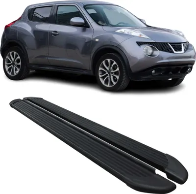Image de Marchepieds Latéraux pédale pour Nissan Juke 2010-2019 Noir Aluminium 2Pcs