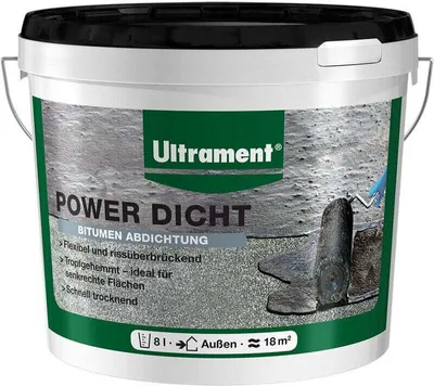 Immagine prodotto di ULTRAMENT Power Dicht, nero, 8 litri