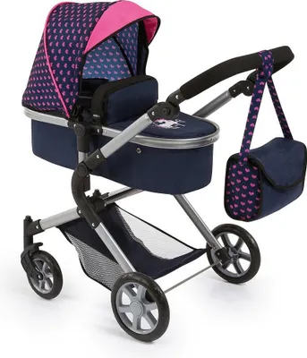 Produktbild von Wózek dla lalek Reig Combi Neo Pro Navy blue 63 cm