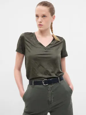 Produktbild von GAP T-Shirt mit V-Ausschnitt 757756-00__M