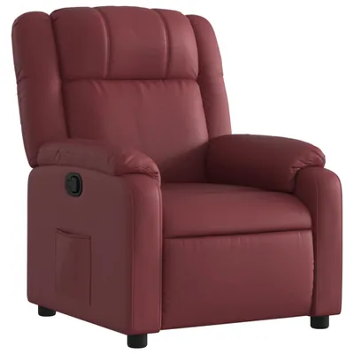 Immagine prodotto di vidaXL Poltrona relax in Pelle finta rosso vino