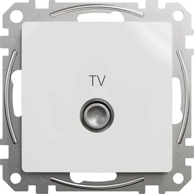 Image de Schneider Electric TV connector 4db, Sedna, White