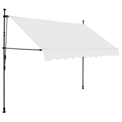 Produktbild von vidaXL Einziehbare Markise Handbetrieben mit LED 250 cm Creme