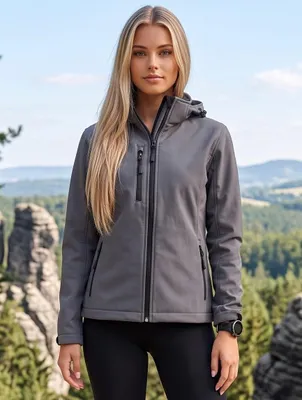 Immagine prodotto di Giacca softshell da donna ALTISPORT NP/ALW125, colore grigio scuro. Taglia: L