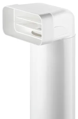 Immagine prodotto di Naber COMPAIR System Ø 125 MF-UR 125 deflettore 90° s kulatou trubkou, bílý Délka 500 mm