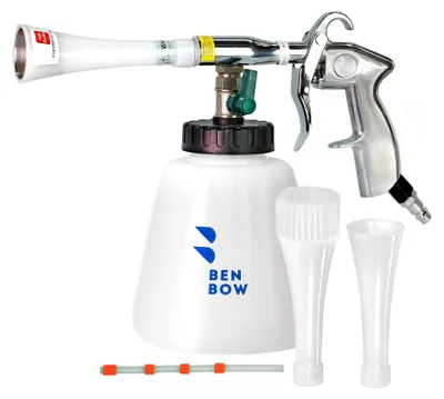 Image de Benbow set de 6 pièces, Classic 234, 3x tube, tuyau orange, réservoir 1L, pression max 6,2 Bar, préparation de voiture, station de lavage, accessoires de voiture, voitures