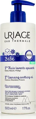 Imagen del producto de Uriage, Aceite de limpieza calmante para bebés, 500 ml