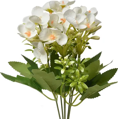 Produktbild von Clayre & Eef Kunstblume 30 cm Weiß Kunststoff