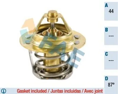 Produktbild von FAE Thermostat Kühlmittel 87°C für SUZUKI JIMNY (FJ) Samurai SUV (SJ) Wagon R+ Schrägheck (MM) Vitara SUV (ET, TA, TD) VITARA Cabrio (ET, TA)