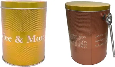 Produktbild von Kaffeedosen Luftdicht , 250 gr.Datumsanzeige Messschaufel und CO₂-Ventil für Kaffee Kaffeebohne Pulver, Zucker, Tee