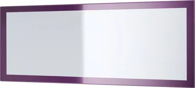 Produktbild von Vladon Spiegel Lima, Wandspiegel mit Rahmen im modernen Stil, Brombeer Hochglanz (139 x 55 cm)