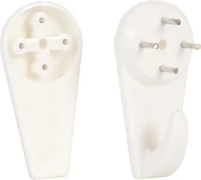 Immagine prodotto di INF 10 ganci da parete per quadri, orologi ecc. Bianco 5x2x0.95 cm
