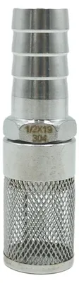 1/2 Zoll Rohr-Barbfilter, Edelstahl, für Pumpen, 19 mm