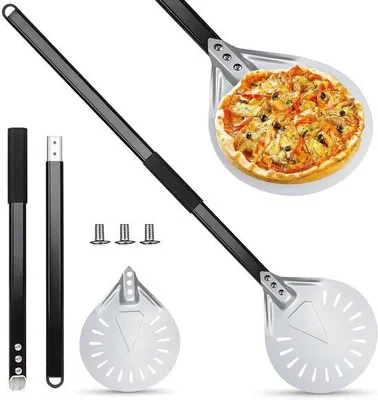 Immagine prodotto di Teglia rotonda per pizza da 80 cm in alluminio, 7 pollici