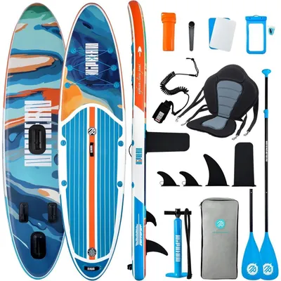 Productafbeelding van Paddleboard 320 cm, SUP, draagvermogen 200 kg, 2 Oceanic Sapphire met stabilisatieflipper