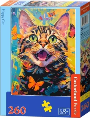 Immagine prodotto di Puzzle 260 Gatto felice B-27637-1