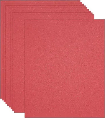 Image de Papier pailleté métallisé A4, rouge, pour les loisirs créatifs.