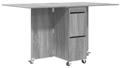 Immagine prodotto di vidaXL Tavolo da pranzo 2 pezzi 140 x 80 x 77 cm MDF Grigio Sonoma