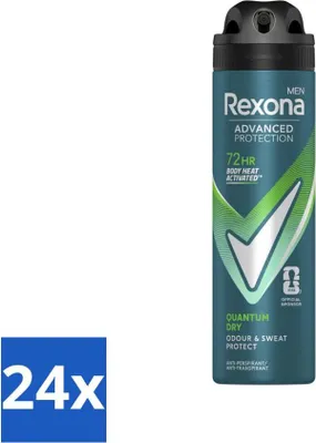 Produktbild von Rexona Men Deodorant Spray Advanced Protection Quantum Dry 150 ml - Vorteilspack - 24 Stücke