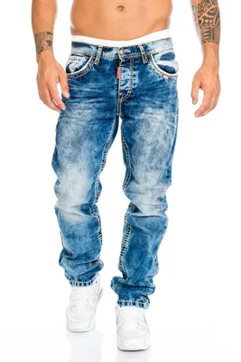 Produktbild von Cipo & Baxx Herren Jeans BJ1480 Blau, W33/L32