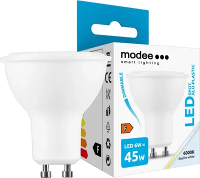 Obrázok produktu pre Modee Lighting LED žiarovka GU10 6W 6000K stmievateľná