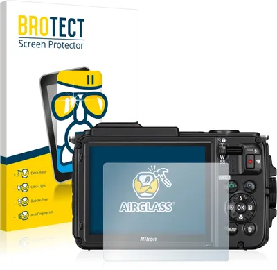 Produktbild von BROTECT Schutzglas für Nikon Coolpix AW130 Schutzfolie Panzer Folie Glas Display Schutz klar