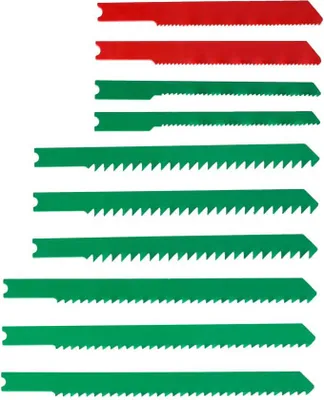 Image de Lot de 10 lames en U pour bois et métaux coupe droite 1.5-30 mm