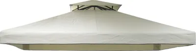 Produktbild von Greemotion 300x300 cm Pavillon-Dach Dachbezug Livomo 469909 Weiß