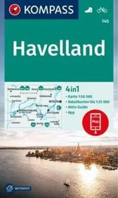 Produktbild von KOMPASS Wanderkarte 745 Havelland 1:50.000