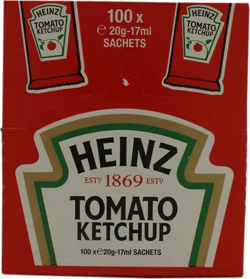 Produktbild von Heinz Tomato Ketchup CUBE Sachet fruchtig würzig 100 x 17ml 1700ml