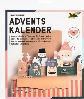 Produktbild von DIY Adventskalender Santa & Friends, 24er Set